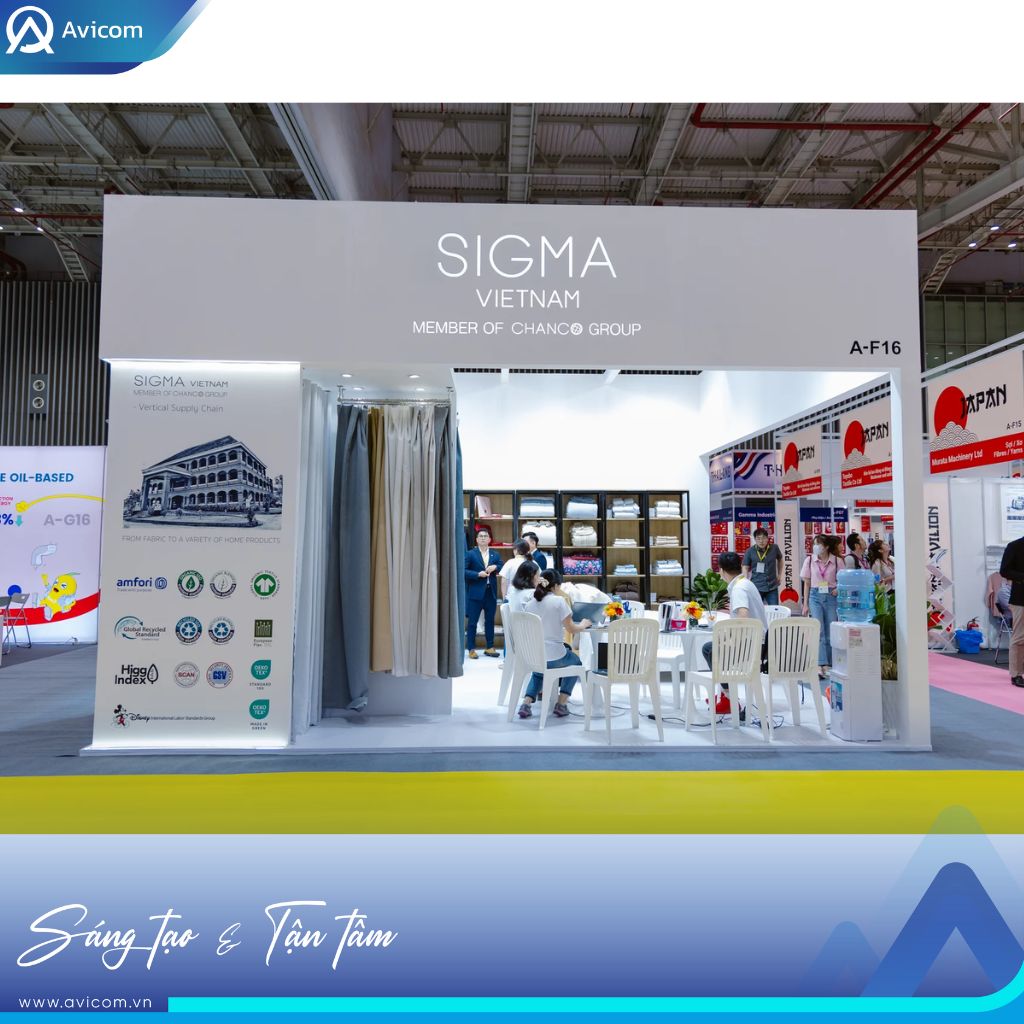 Gian hàng được tổ chức khoa học, tối ưu luồng di chuyển và khu vực tiếp khách – tạo điều kiện cho kết nối, trao đổi và cơ hội hợp tác diễn ra tự nhiên